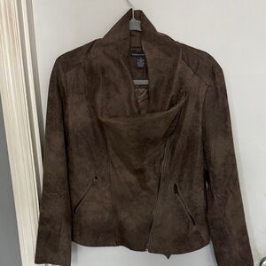 Chelsea & Theodore Dark Brown Leather Jacket